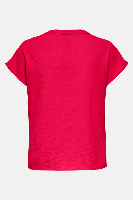 Blouse à manches courtes - rouge