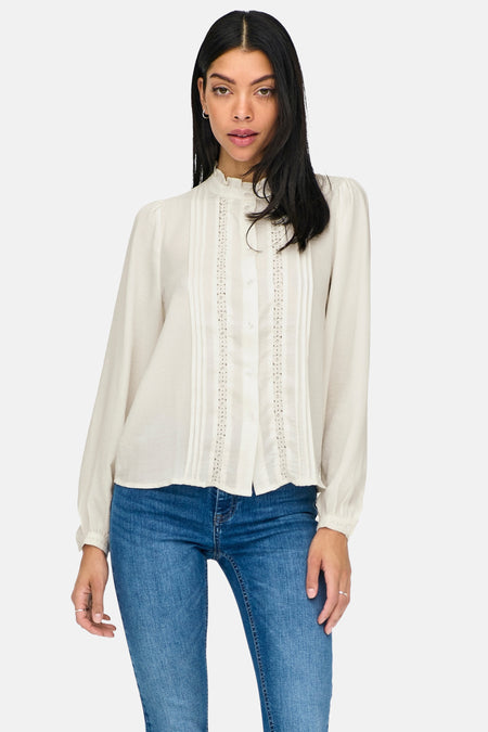 JDYELLIS L/S LACE SHIRT WVN NOOS
