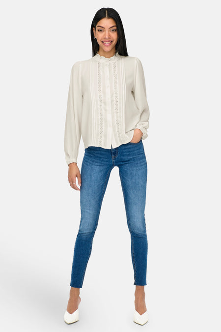 JDYELLIS L/S LACE SHIRT WVN NOOS