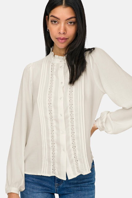 JDYELLIS L/S LACE SHIRT WVN NOOS