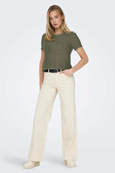 ONLSUNNY S/S PULLOVER KNT NOOS