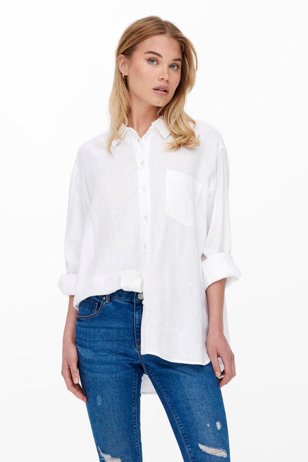 ONLTOKYO L/S LINEN BLEND SHIRT PNT NOOS