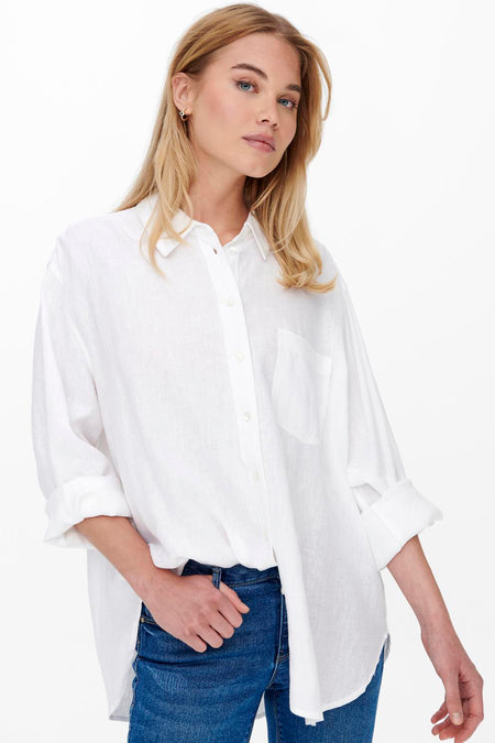 ONLTOKYO L/S LINEN BLEND SHIRT PNT NOOS