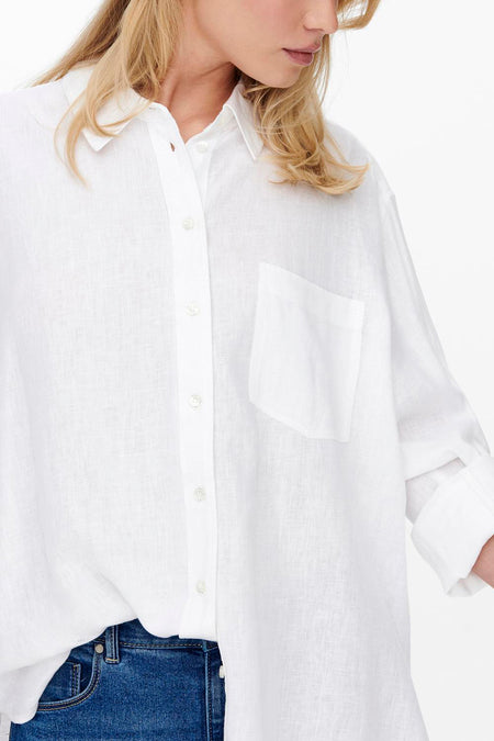 ONLTOKYO L/S LINEN BLEND SHIRT PNT NOOS