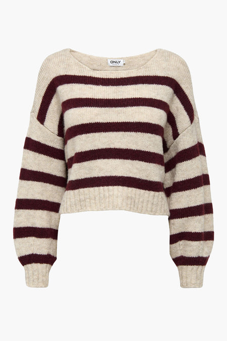 Pull à col rond - écru
