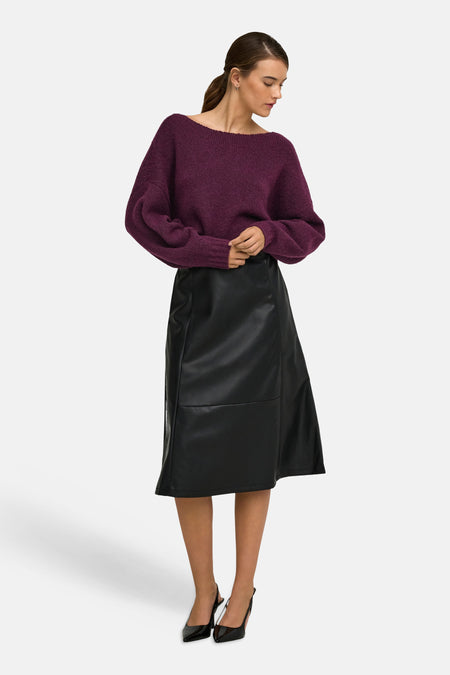 Pull col O - Mauve Wine