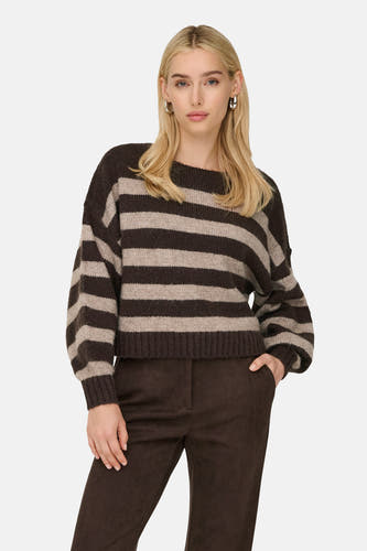 Pull à col rond - Seal Brown