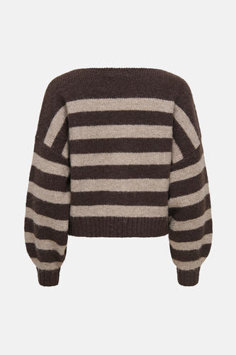 Pull à col rond - Seal Brown
