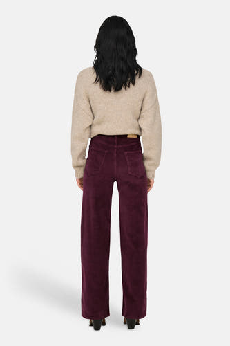 Pantalons 5 poches bordeaux - ONLY®
