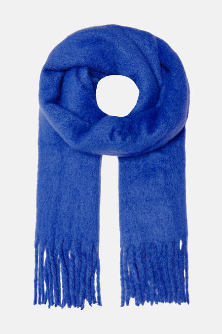 Écharpe d'hiver bleue ONLY ONLY, avec une dou dou et fr fres aux..