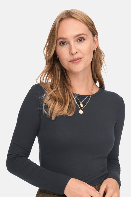 JDYMILA L/S O-NECK TOP JRS NOOS
