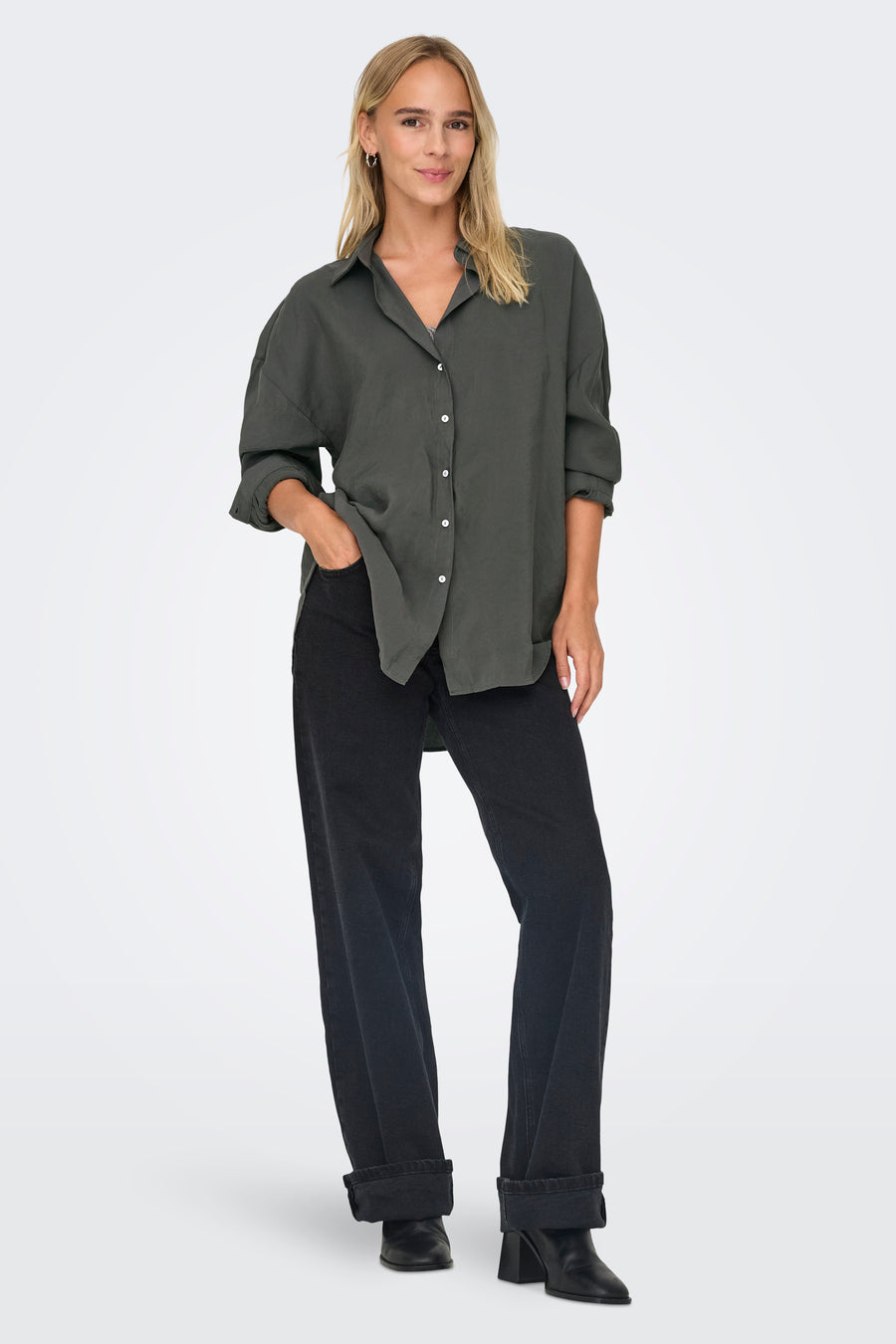 Chemise à manches longues - gris - ONLY®