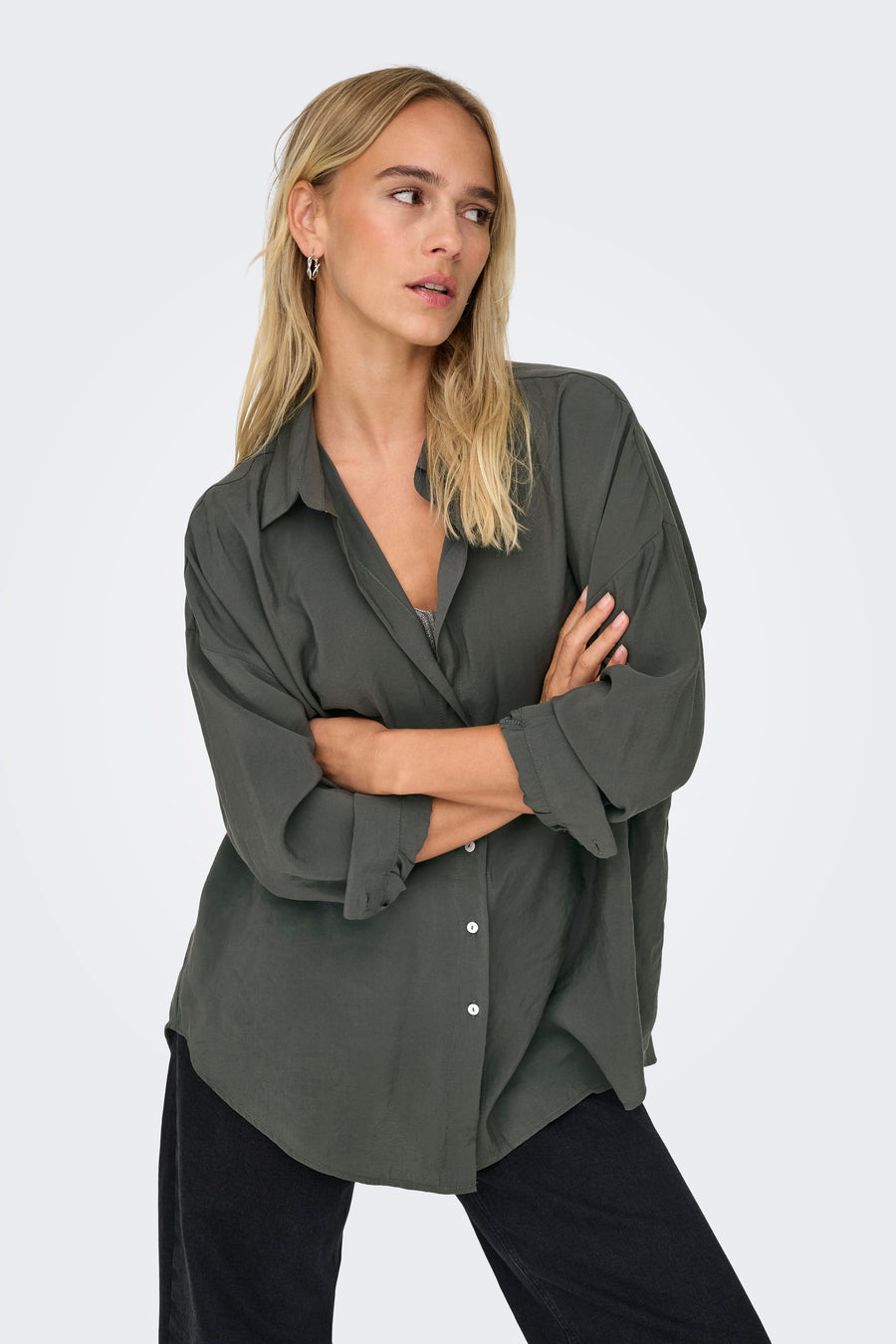 Chemise à manches longues - gris - ONLY®