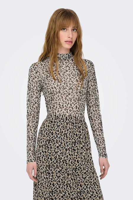 JDYELSA L/S HIGHNECK MESH TOP JRS