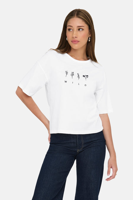 JDYCALLY LIFE S/S EMB TOP JRS