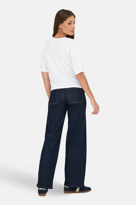 JDYCALLY LIFE S/S EMB TOP JRS