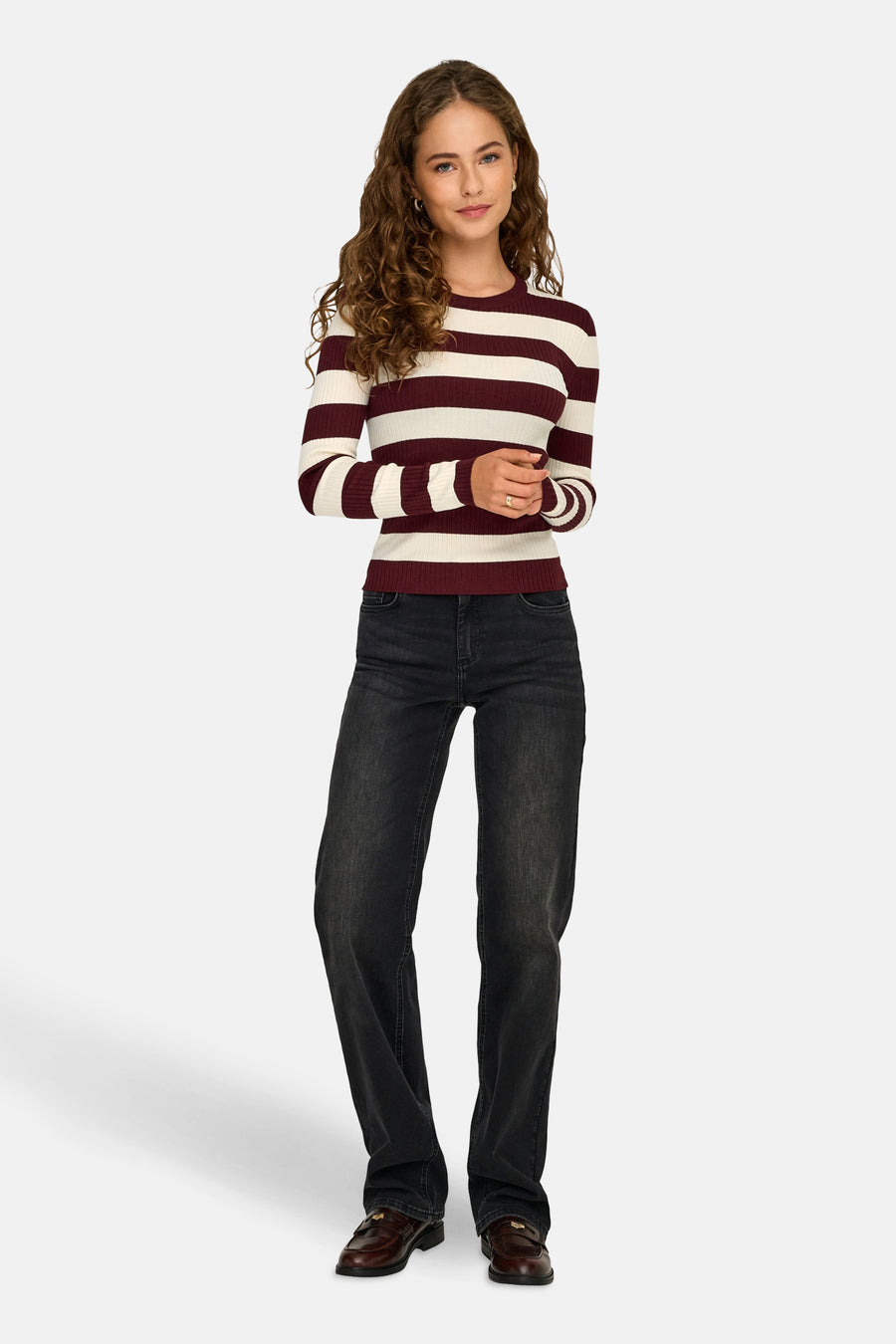 Pull à col rond - rouge - JDY - 2