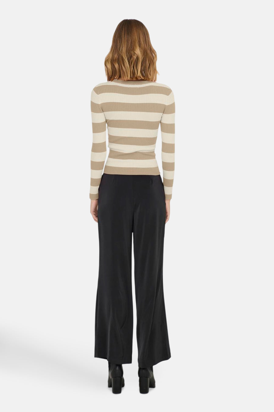 Pull à col rond - beige - JDY - 2