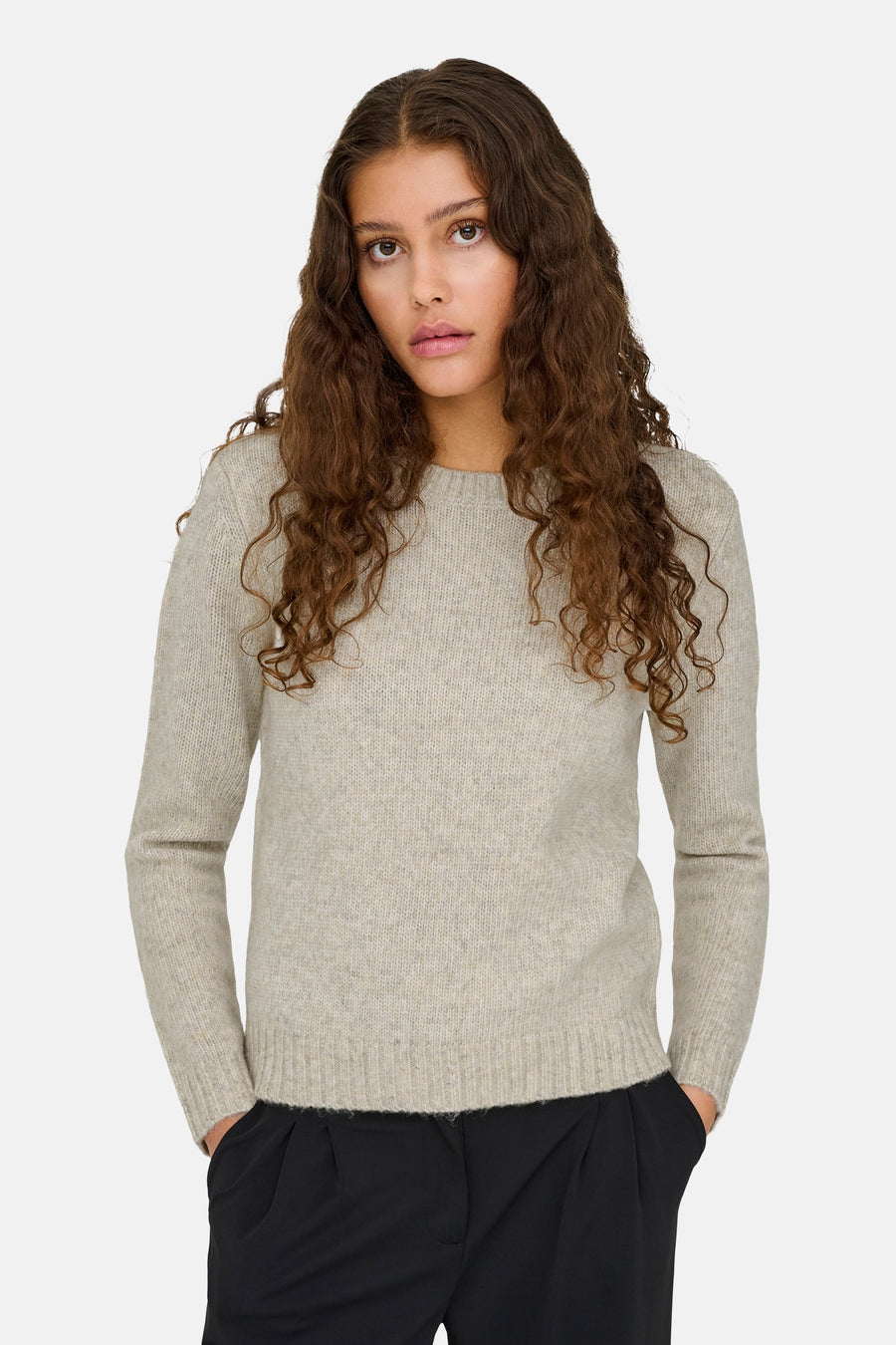 JDYSILJA L/S O-NECK PULLOVER KNT