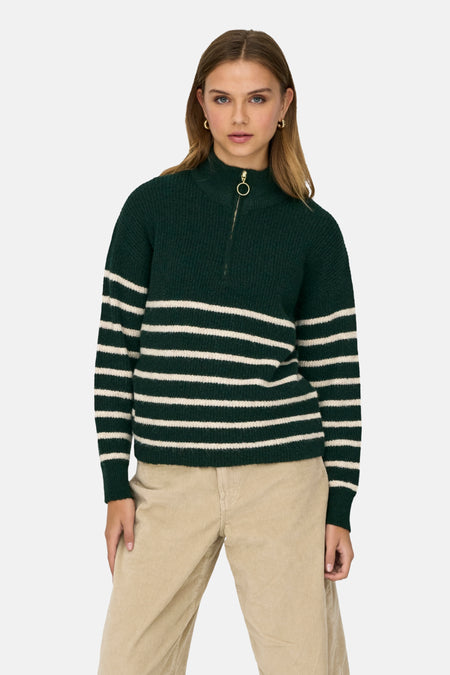 Pull à col roulé - vert