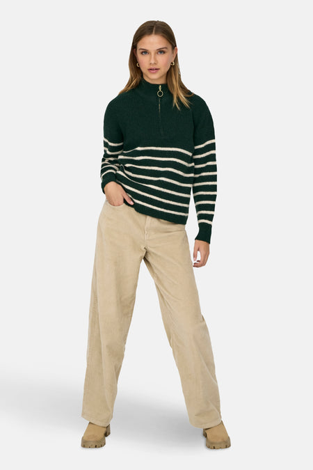 Pull à col roulé - vert