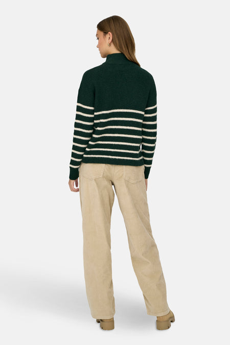 Pull à col roulé - vert