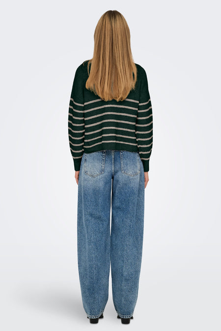 ONLTOKYO L/S ZIP PULLOVER KNT NOOS