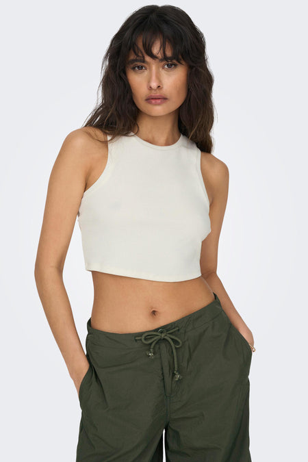 ONLVILMA S/L CROPPED TANK TOP JRS NOOS