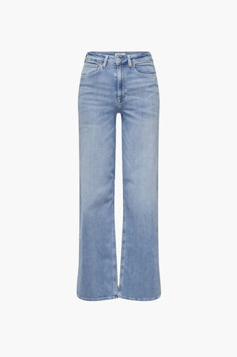 Jean bleu clair large d'ONLY avec une texture denim classique.