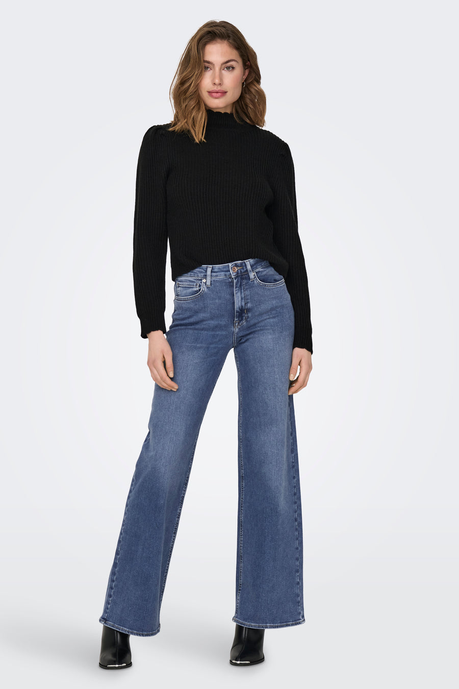 ONLMADISON BLUSH HW WIDE DNM CRO372 NOOS