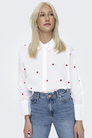 ONLNEW LINA GRACE LS EMB SHIRT NOOS WVN