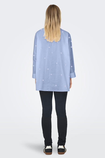 ONLNEW LINA GRACE LS EMB SHIRT NOOS WVN