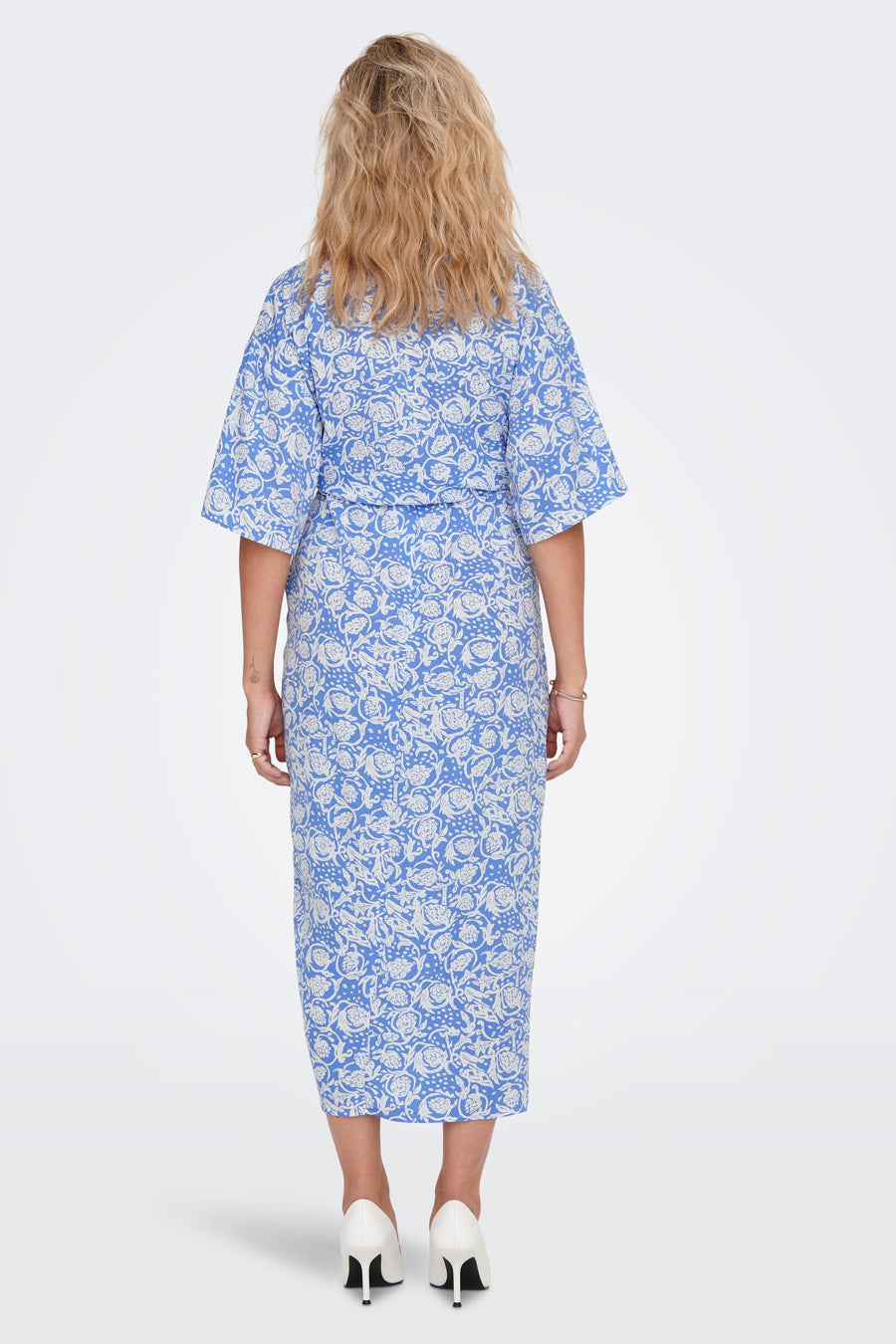 Jupe midi - bleu