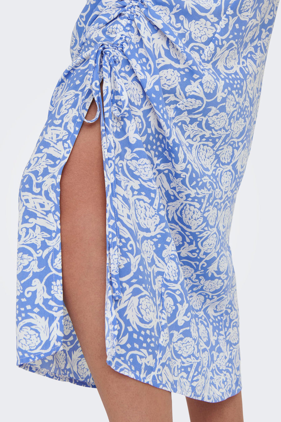 Jupe midi - bleu