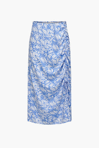 Jupe midi - bleu