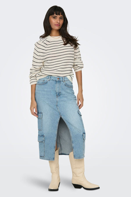 ONLBASE L/S O-NECK PULLOVER KNT NOOS