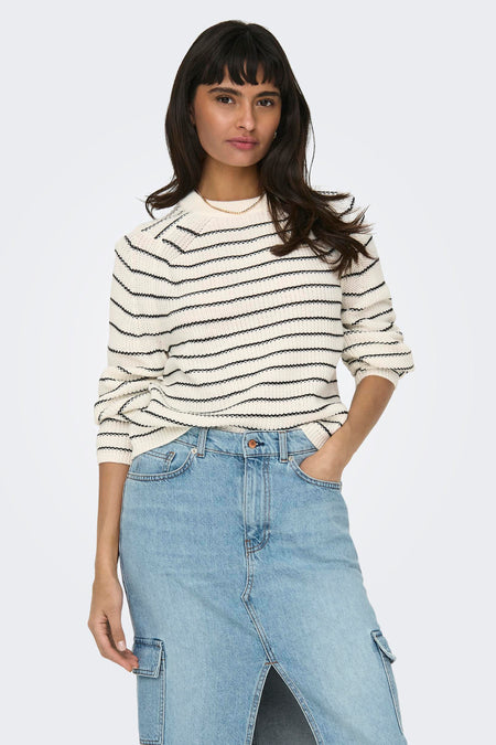 ONLBASE L/S O-NECK PULLOVER KNT NOOS