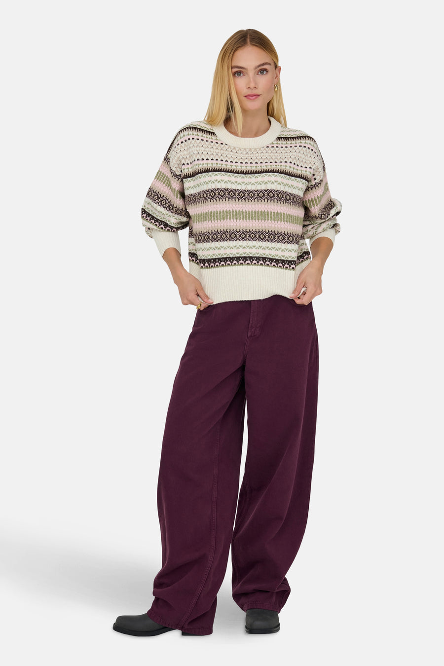 Pull à col rond - Multicolore - ONLY®