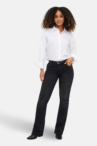 BLUSH FLARE - Black denim