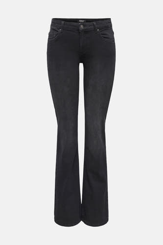 Jean flare noir de ONLY, avec un lavage foncé et des poches classiques.
