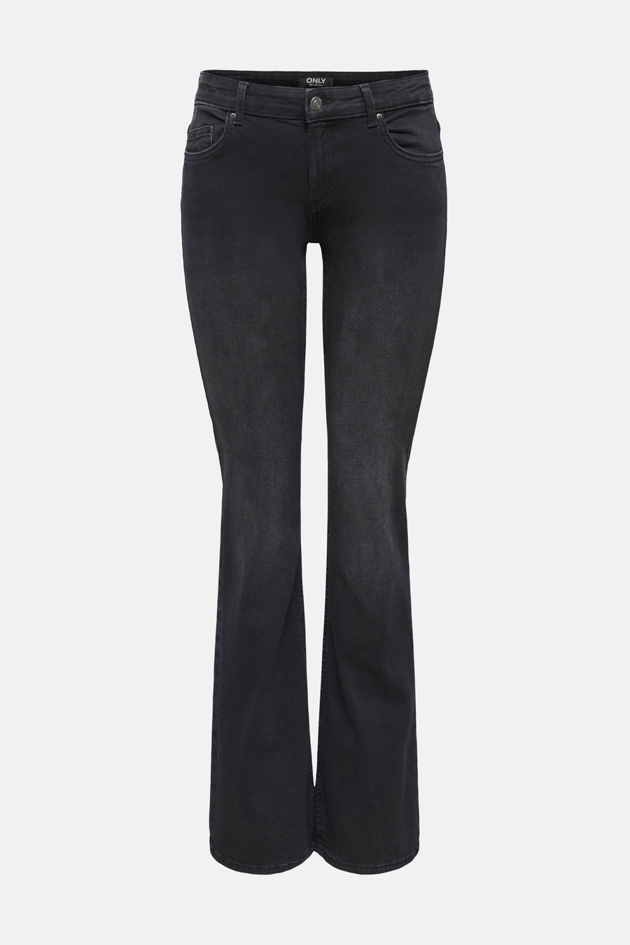 BLUSH FLARE - Black denim