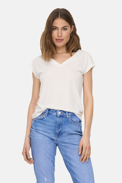 ONLFREE LIFE S/S MOD.V-NECK TOP JRS NOOS