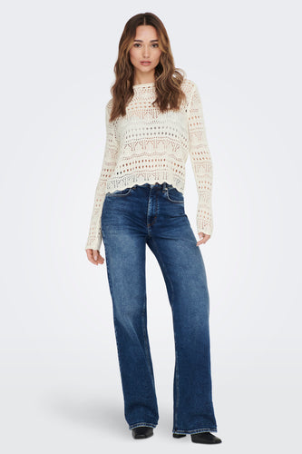 Pull à col rond - blanc - JDY