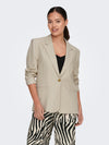 JDYMAYA L/S LINEN BLAZER PNT DIA