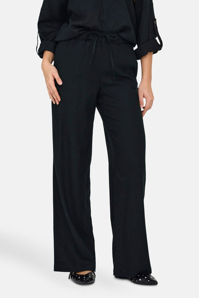 ONLCARO MW LINEN BL PULL-UP PANT CC PNT