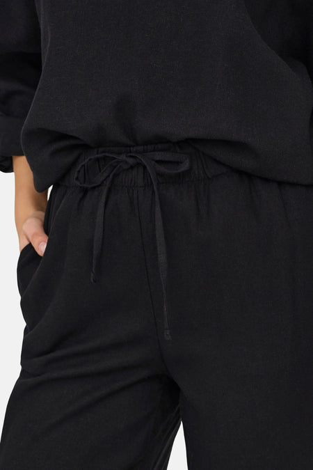 ONLCARO MW LINEN BL PULL-UP PANT CC PNT