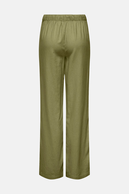 ONLCARO MW LINEN BL PULL-UP PANT CC PNT