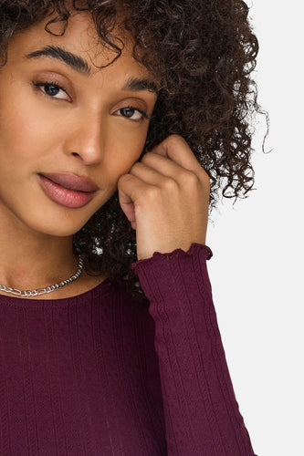 T-shirt à manches longues - Mauve - ONLY®