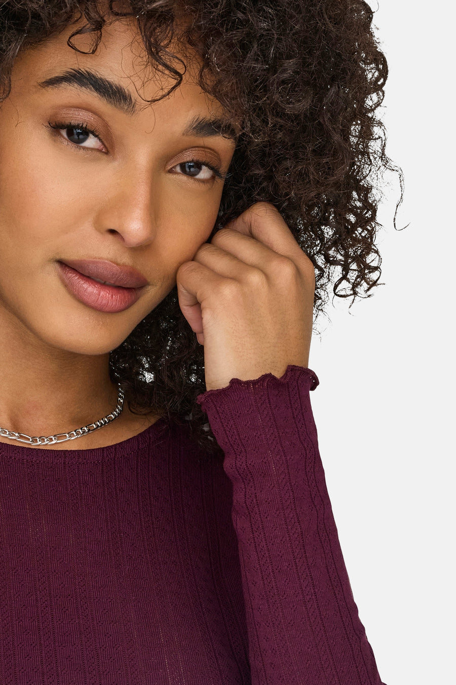 T-shirt à manches longues - Mauve - ONLY®