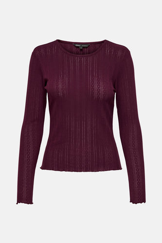 T-shirt à manches longues - Mauve - ONLY®